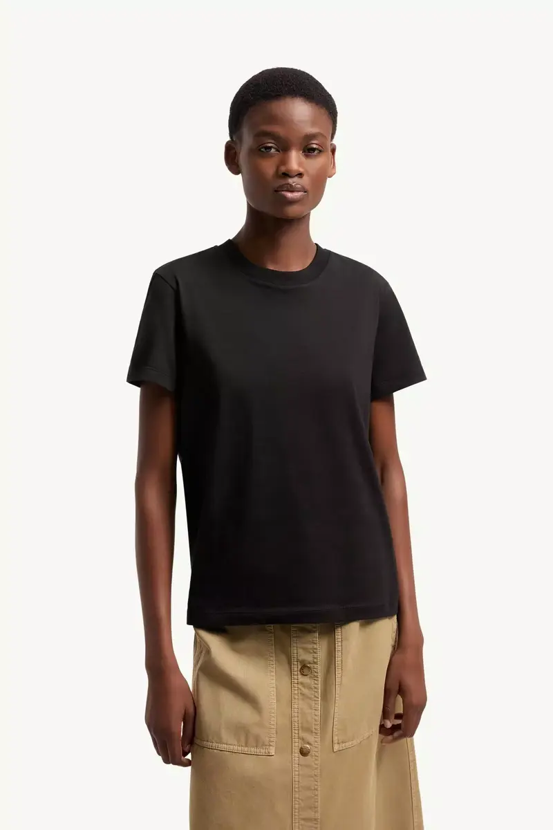 Moncler Embroidered Logo Cotton T-shirt | Thumbnail 4 Moncler Embroidered Logo Cotton T-shirt | Thumbnail 4