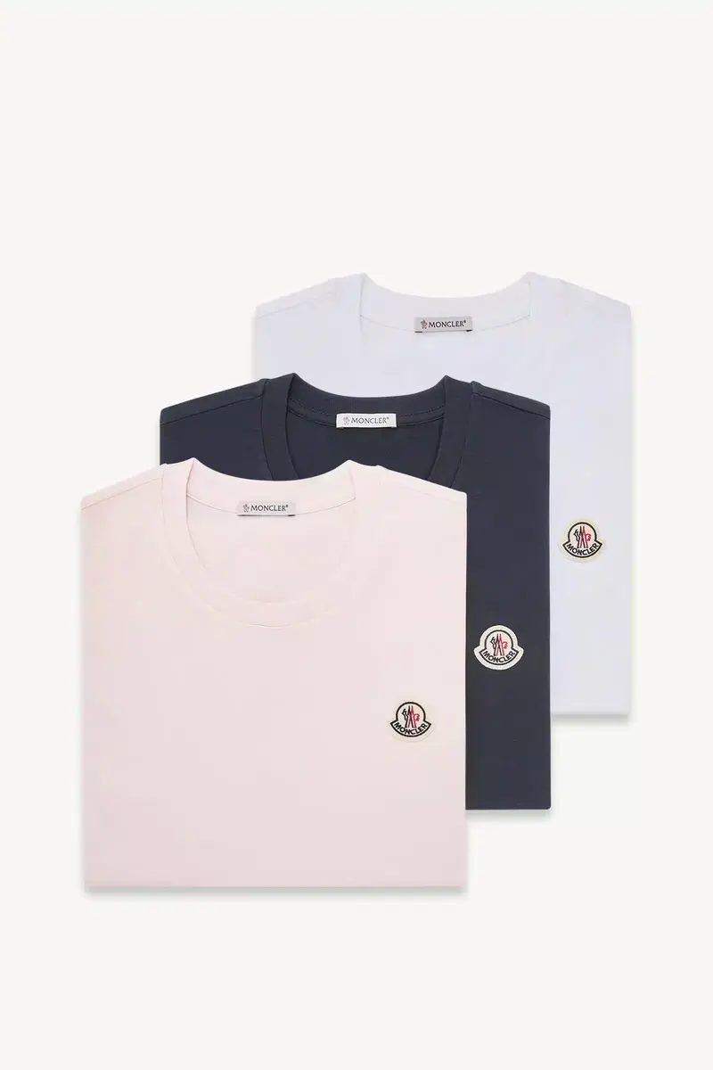 Moncler Logo Patch Cotton T-shirt (pack Of Three) | Thumbnail 2 Moncler Logo Patch Cotton T-shirt (pack Of Three) | Thumbnail 2