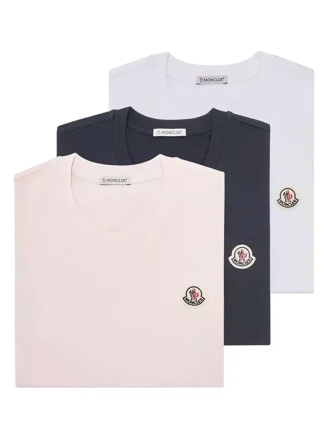 Logo Patch Cotton T-shirt (pack Of Three) Logo Patch Cotton T-shirt (pack Of Three)