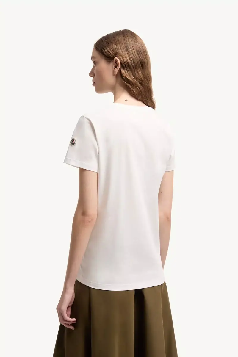Moncler Logo Patch Cotton Jersey T-shirt | Thumbnail 5 Moncler Logo Patch Cotton Jersey T-shirt | Thumbnail 5