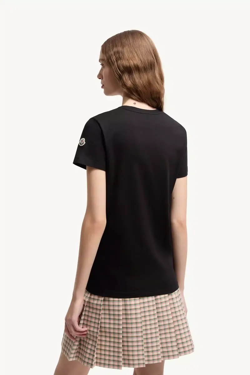 Moncler Logo Patch Cotton Jersey T-shirt | Thumbnail 5 Moncler Logo Patch Cotton Jersey T-shirt | Thumbnail 5