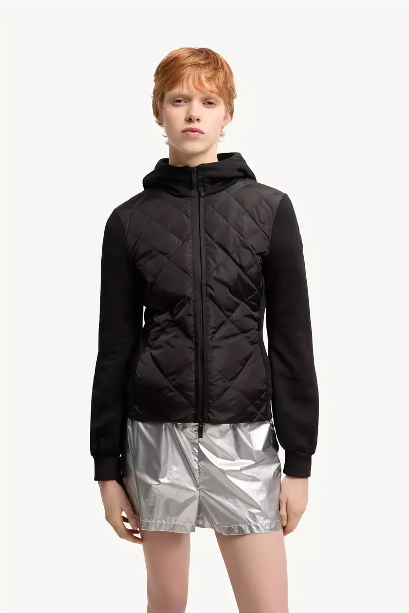 Moncler Cotton Fleece Padded Zip-up Hoodie | Thumbnail 5 Moncler Cotton Fleece Padded Zip-up Hoodie | Thumbnail 5