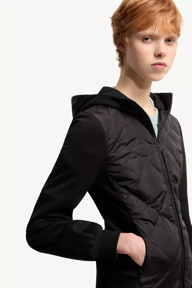 Moncler Cotton Fleece Padded Zip-up Hoodie | Thumbnail 7 Moncler Cotton Fleece Padded Zip-up Hoodie | Thumbnail 7