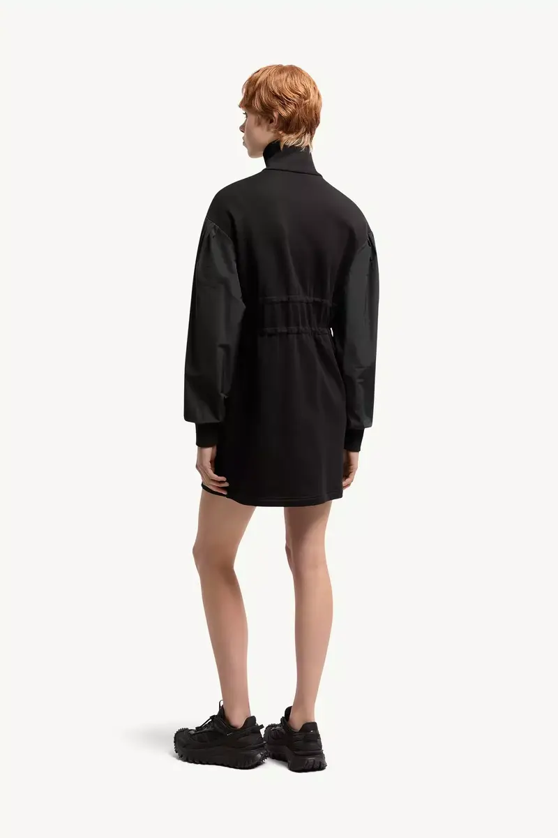 Moncler Cotton Fleece Sweatshirt Zip-up Dress | Thumbnail 6 Moncler Cotton Fleece Sweatshirt Zip-up Dress | Thumbnail 6