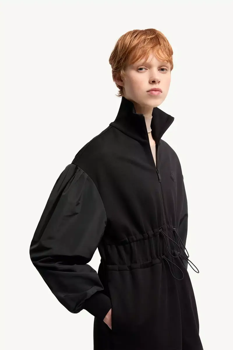 Moncler Cotton Fleece Sweatshirt Zip-up Dress | Thumbnail 7 Moncler Cotton Fleece Sweatshirt Zip-up Dress | Thumbnail 7
