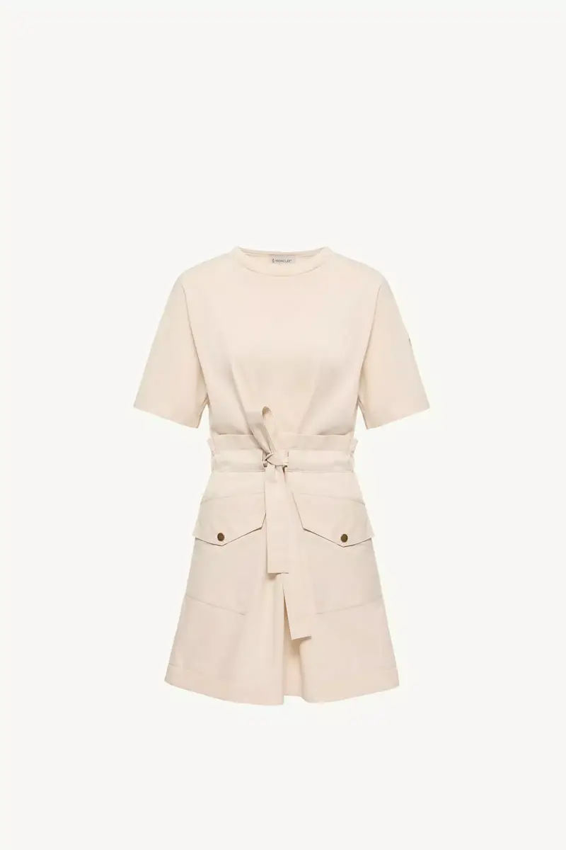 Moncler Belted Cotton Mini Dress | Thumbnail 2