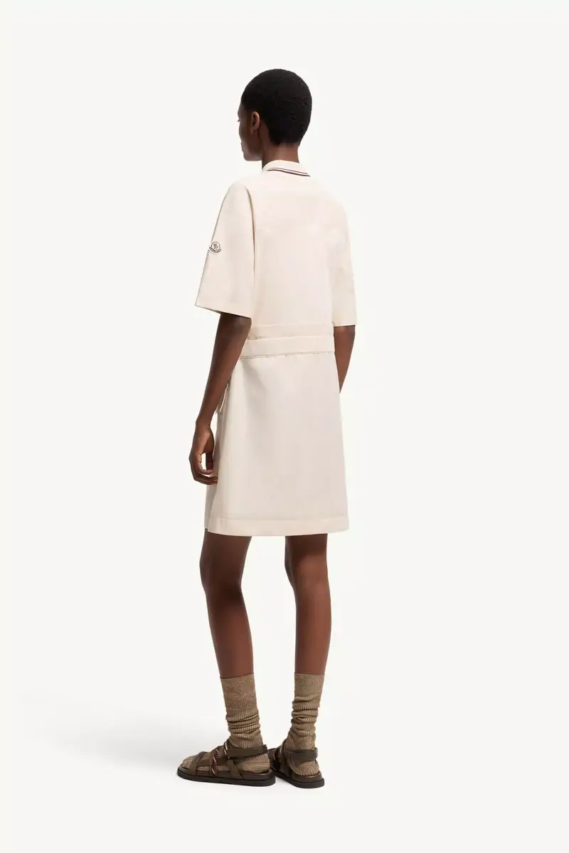 Moncler Belted Cotton Mini Dress | Thumbnail 6