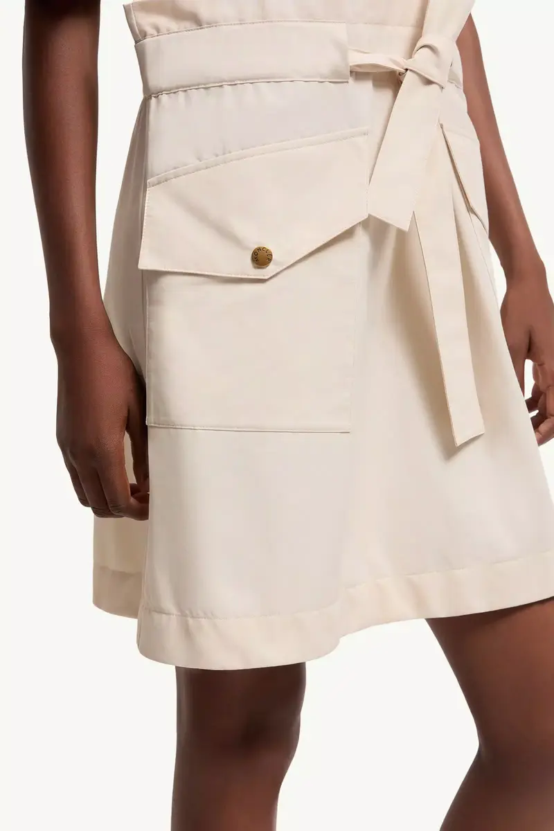 Moncler Belted Cotton Mini Dress | Thumbnail 7