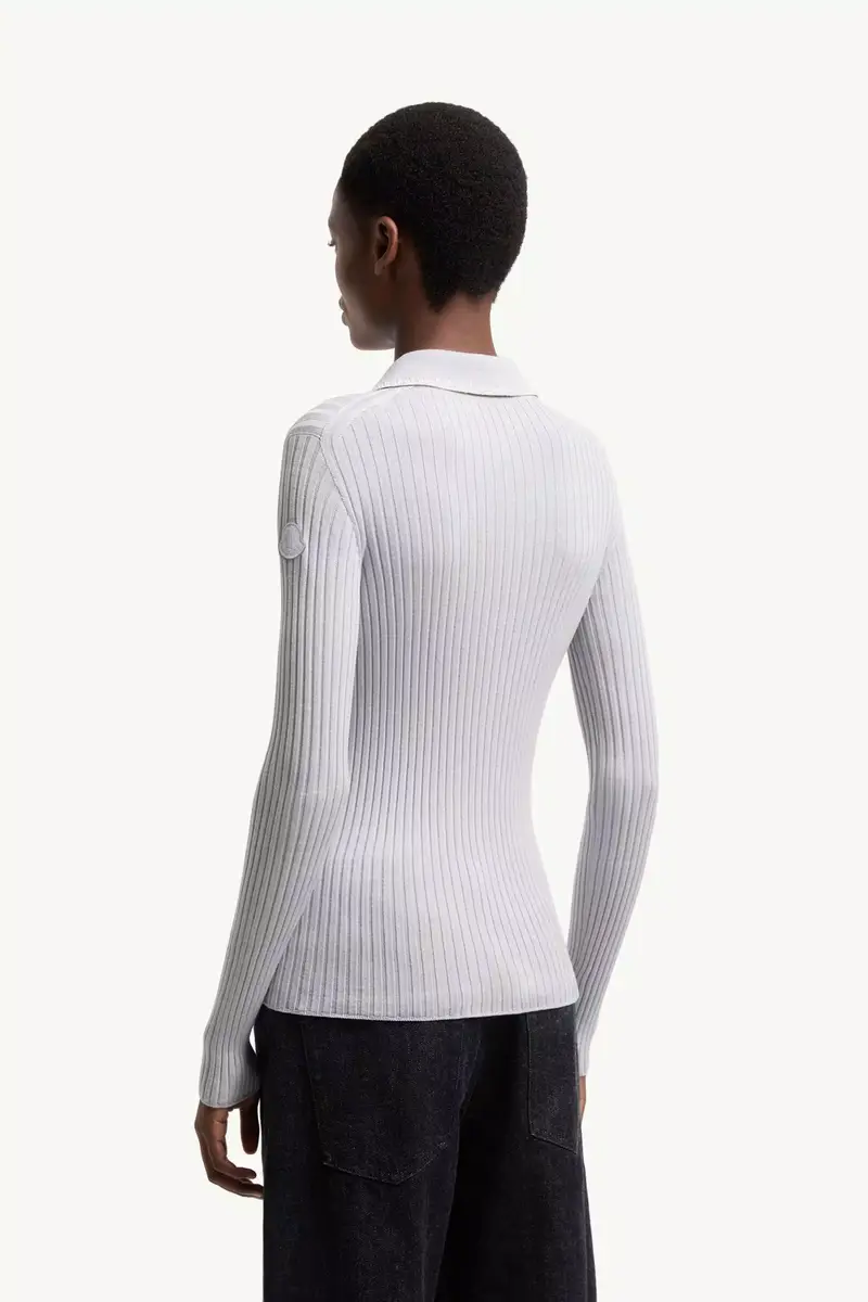 Moncler Wool Long Sleeve Polo Shirt | Thumbnail 6 Moncler Wool Long Sleeve Polo Shirt | Thumbnail 6