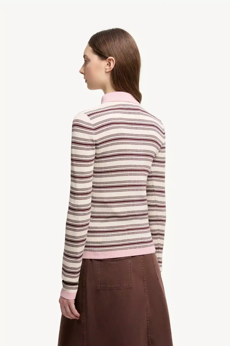 Moncler Cotton Crêpe Polo Shirt | Thumbnail 6 Moncler Cotton Crêpe Polo Shirt | Thumbnail 6