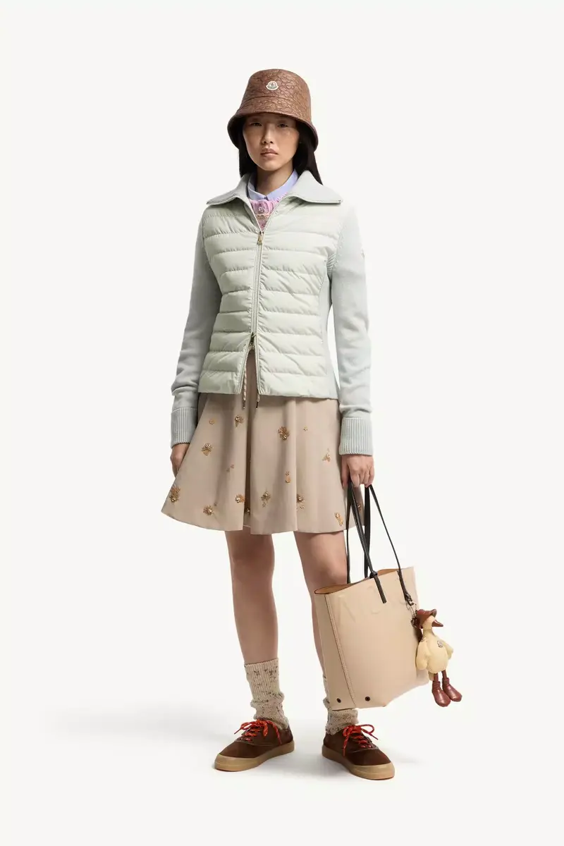 Moncler Padded Wool Zip-up Cardigan | Thumbnail 3
