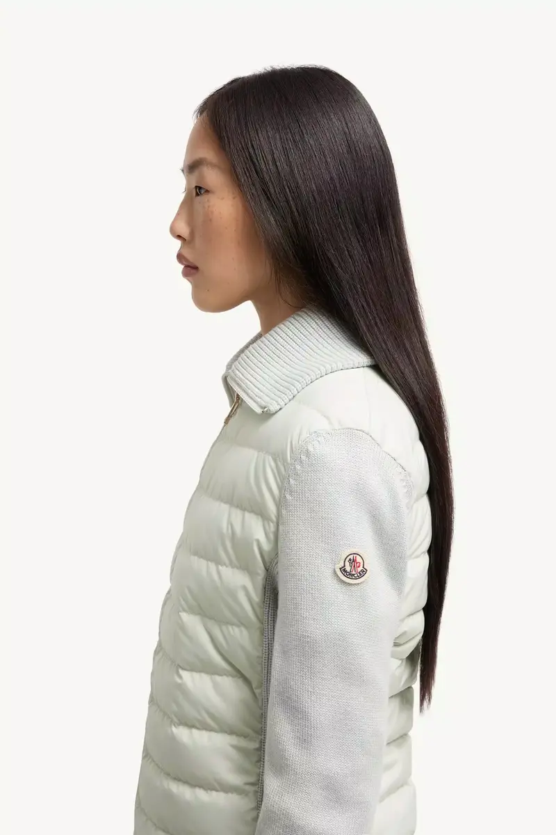 Moncler Padded Wool Zip-up Cardigan | Thumbnail 4