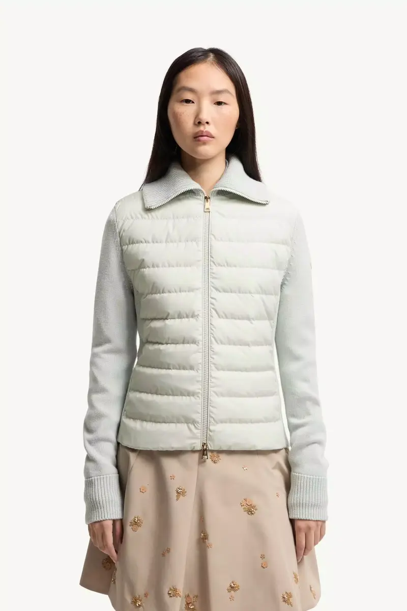 Moncler Padded Wool Zip-up Cardigan | Thumbnail 5