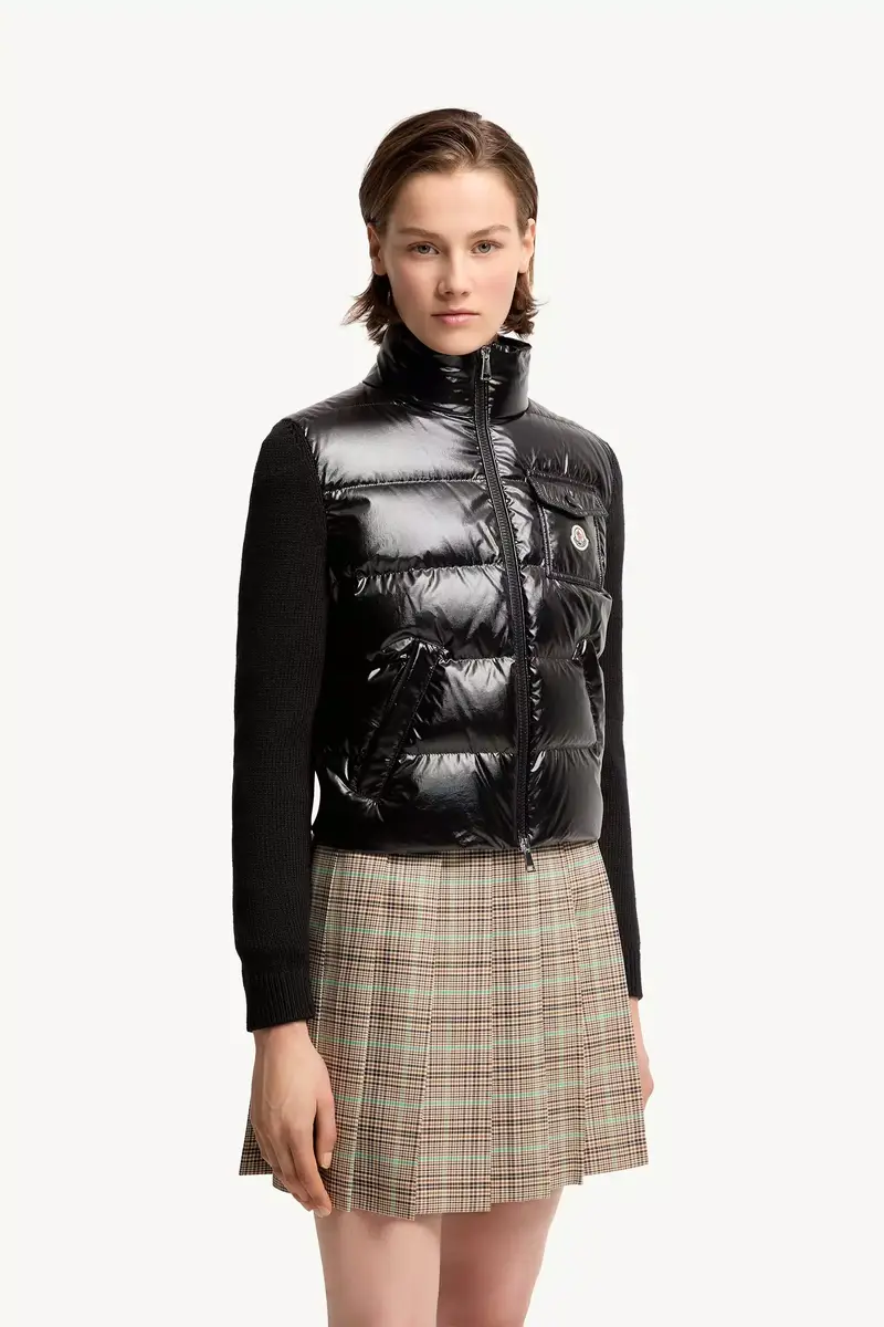 Moncler Padded Zip-up Wool Cardigan | Thumbnail 5 Moncler Padded Zip-up Wool Cardigan | Thumbnail 5