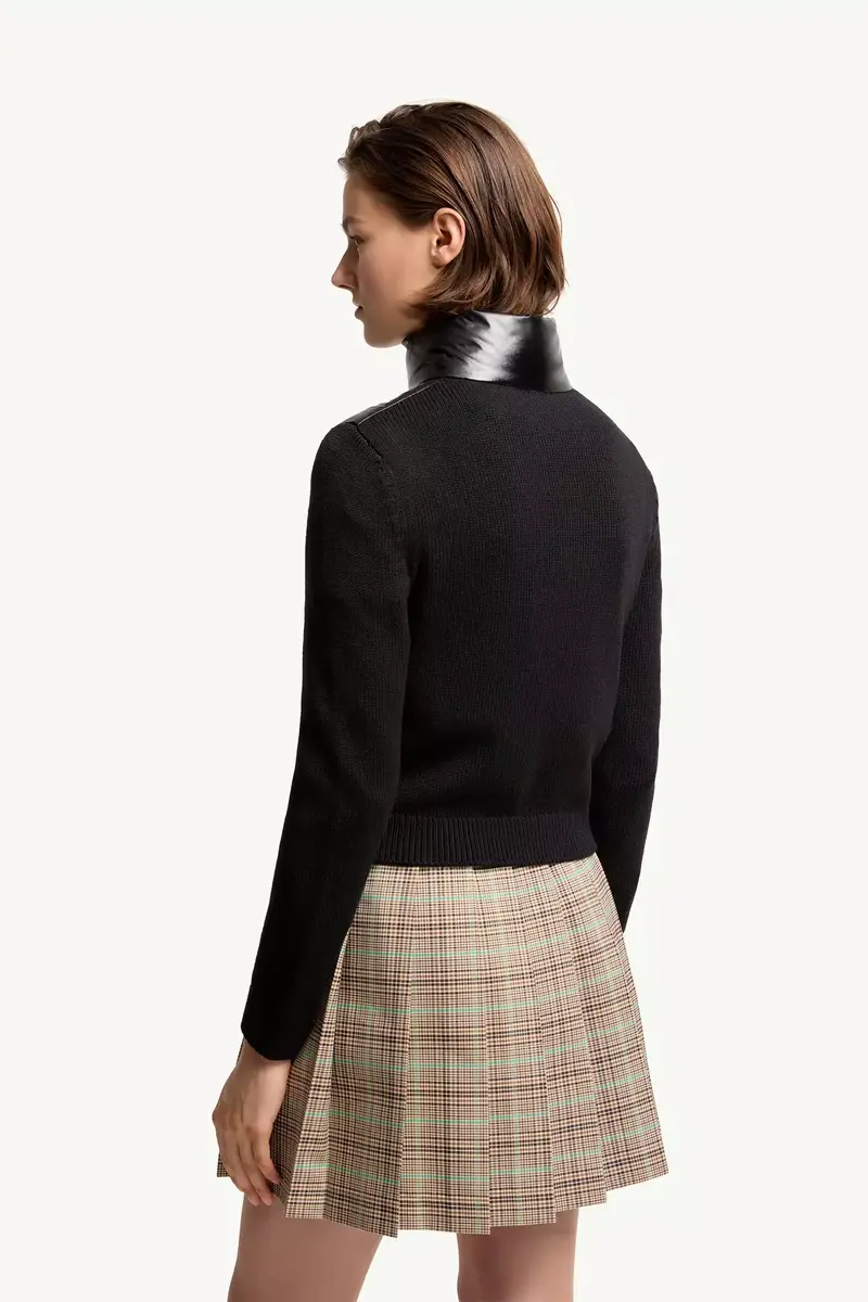 Moncler Padded Zip-up Wool Cardigan | Thumbnail 6 Moncler Padded Zip-up Wool Cardigan | Thumbnail 6
