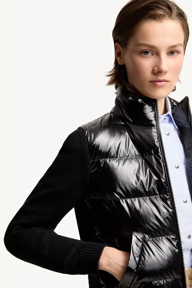 Moncler Padded Zip-up Wool Cardigan | Thumbnail 7 Moncler Padded Zip-up Wool Cardigan | Thumbnail 7