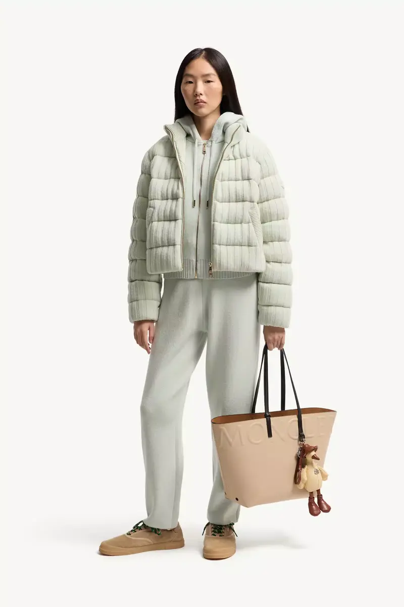Moncler Wool & Cashmere Blend Padded Cardigan | Thumbnail 3