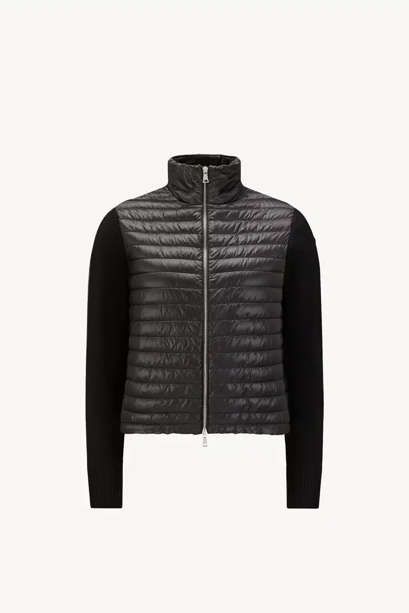Moncler Padded Wool Zip-up Cardigan | Thumbnail 2 Moncler Padded Wool Zip-up Cardigan | Thumbnail 2