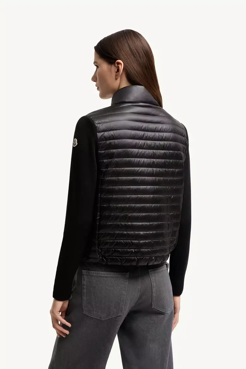 Moncler Padded Wool Zip-up Cardigan | Thumbnail 6 Moncler Padded Wool Zip-up Cardigan | Thumbnail 6