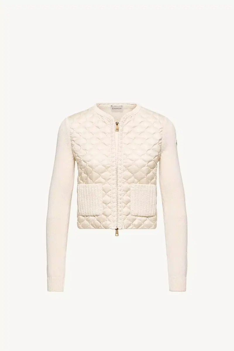 Moncler Geometric-quilted Padded Zip-up Cardigan | Thumbnail 2