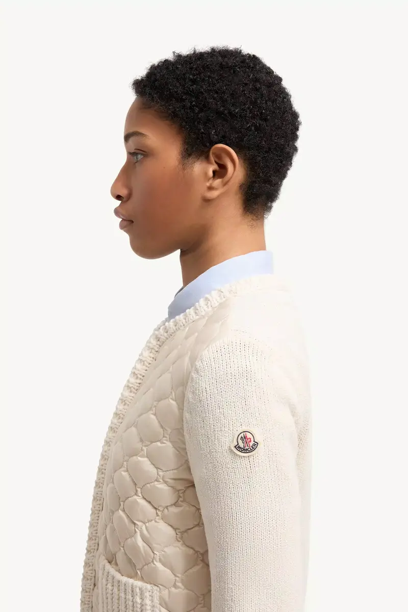 Moncler Geometric-quilted Padded Zip-up Cardigan | Thumbnail 4