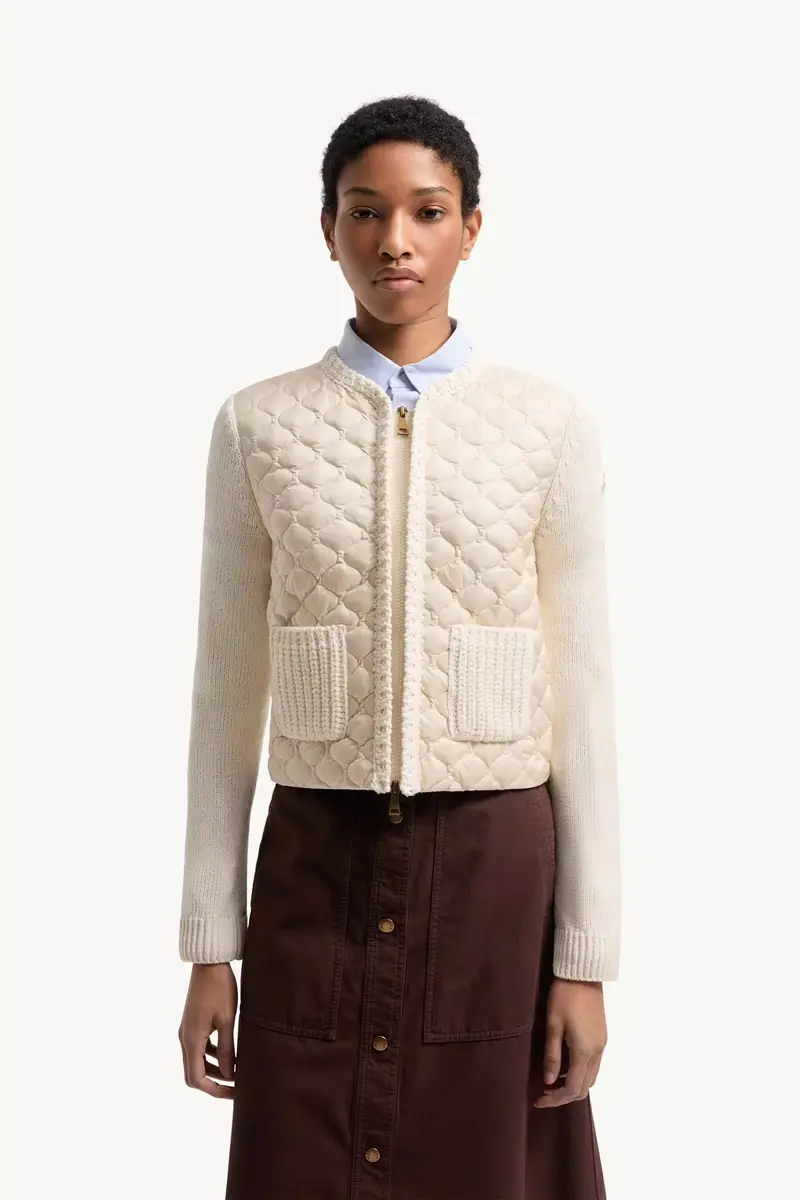 Moncler Geometric-quilted Padded Zip-up Cardigan | Thumbnail 5