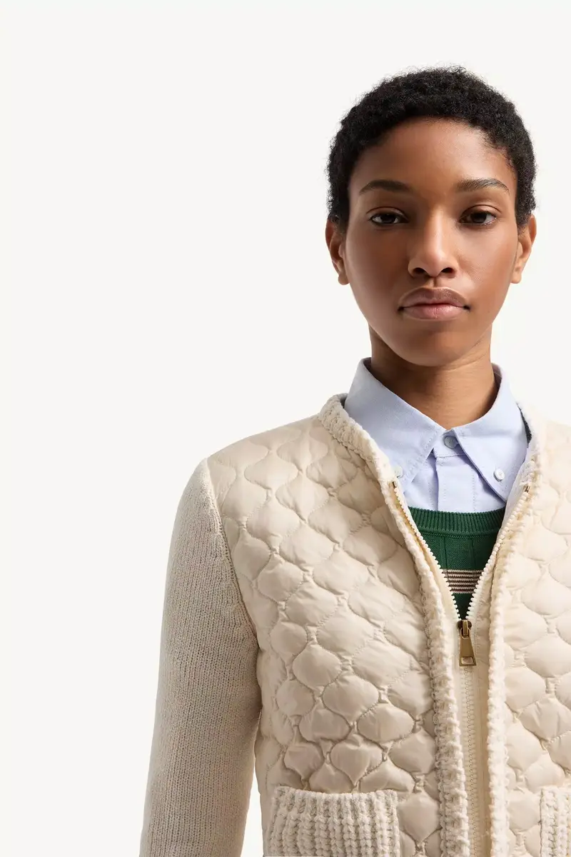 Moncler Geometric-quilted Padded Zip-up Cardigan | Thumbnail 7