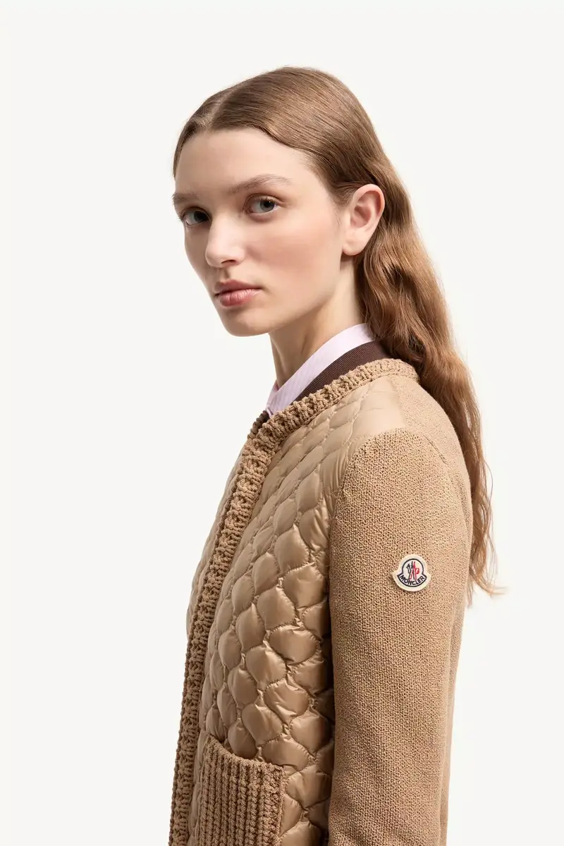 Moncler Geometric-quilted Padded Zip-up Cardigan | Thumbnail 4 Moncler Geometric-quilted Padded Zip-up Cardigan | Thumbnail 4