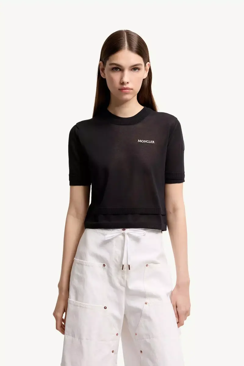Moncler Double-trimmed Cotton T-shirt | Thumbnail 5