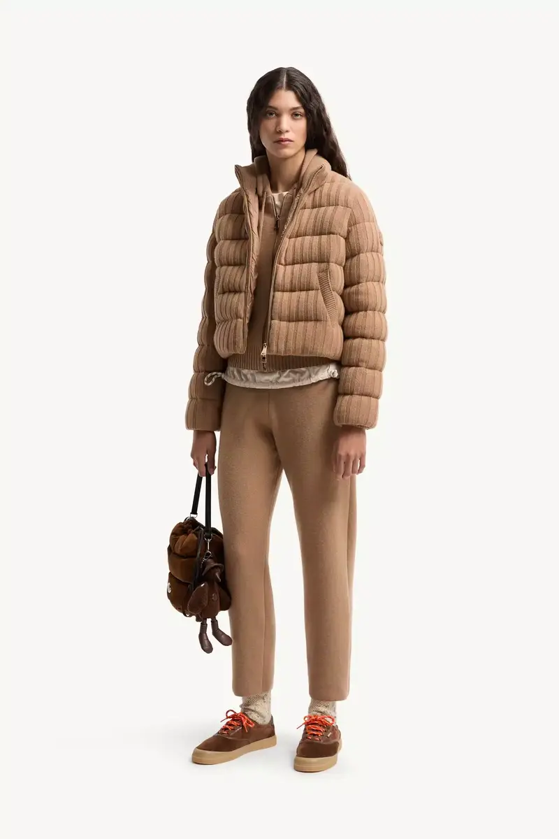 Moncler Wool & Cashmere Blend Cropped Jogging Pants | Thumbnail 3 Moncler Wool & Cashmere Blend Cropped Jogging Pants | Thumbnail 3