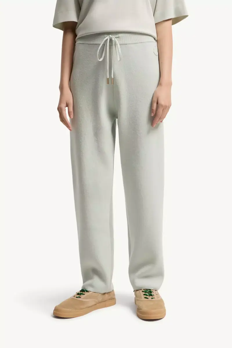 Moncler Wool & Cashmere Blend Cropped Jogging Pants | Thumbnail 4 Moncler Wool & Cashmere Blend Cropped Jogging Pants | Thumbnail 4