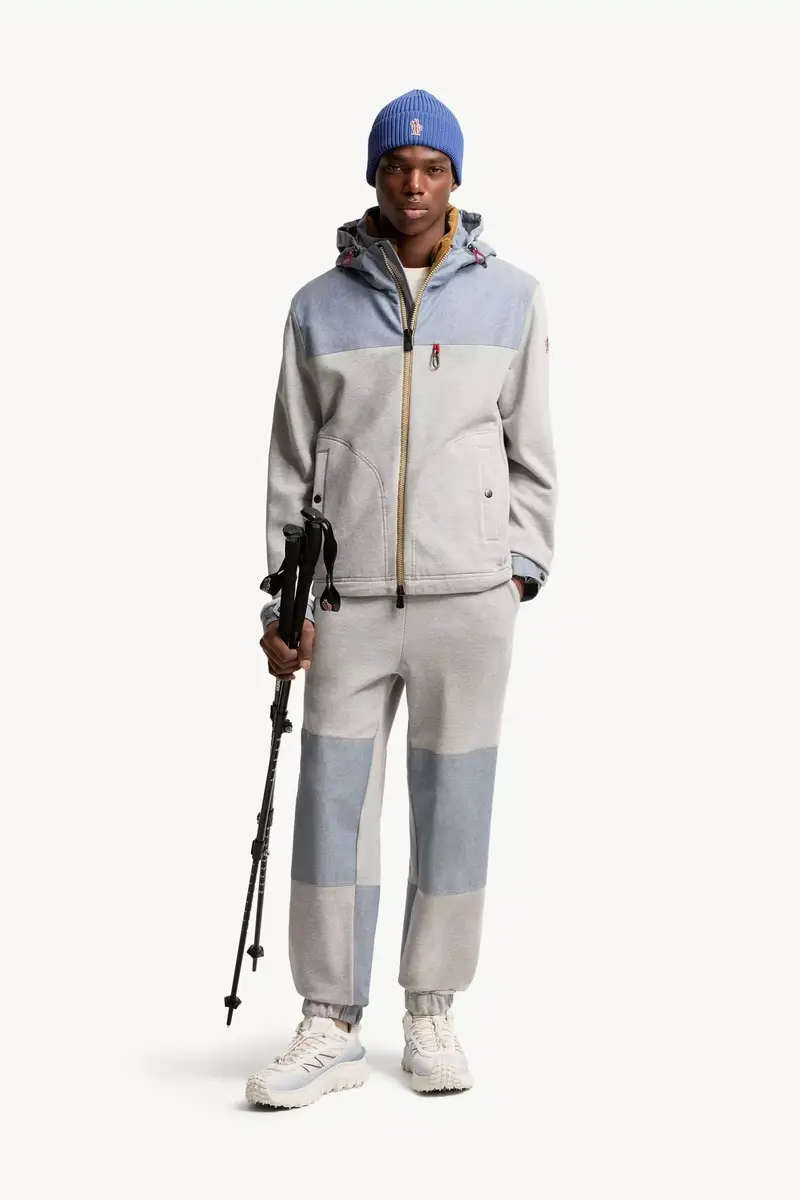 Moncler Grenoble Cotton & Chambray Zip-up Sweatshirt | Thumbnail 3 Moncler Grenoble Cotton & Chambray Zip-up Sweatshirt | Thumbnail 3