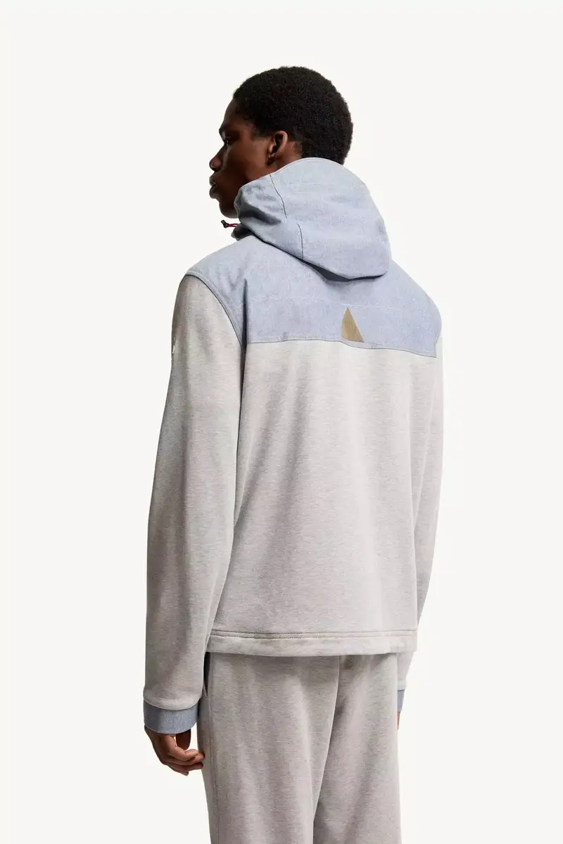 Moncler Grenoble Cotton & Chambray Zip-up Sweatshirt | Thumbnail 6 Moncler Grenoble Cotton & Chambray Zip-up Sweatshirt | Thumbnail 6