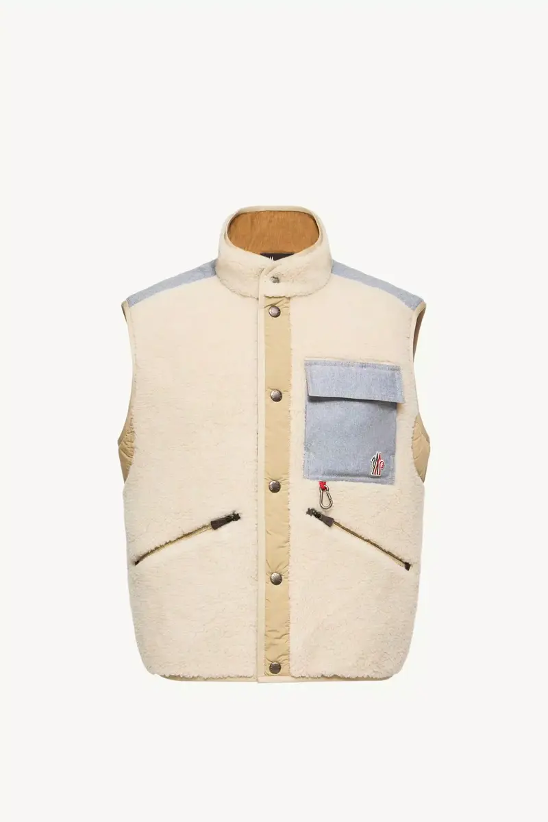 Moncler Grenoble Teddy & Chambray Vest | Thumbnail 2 Moncler Grenoble Teddy & Chambray Vest | Thumbnail 2