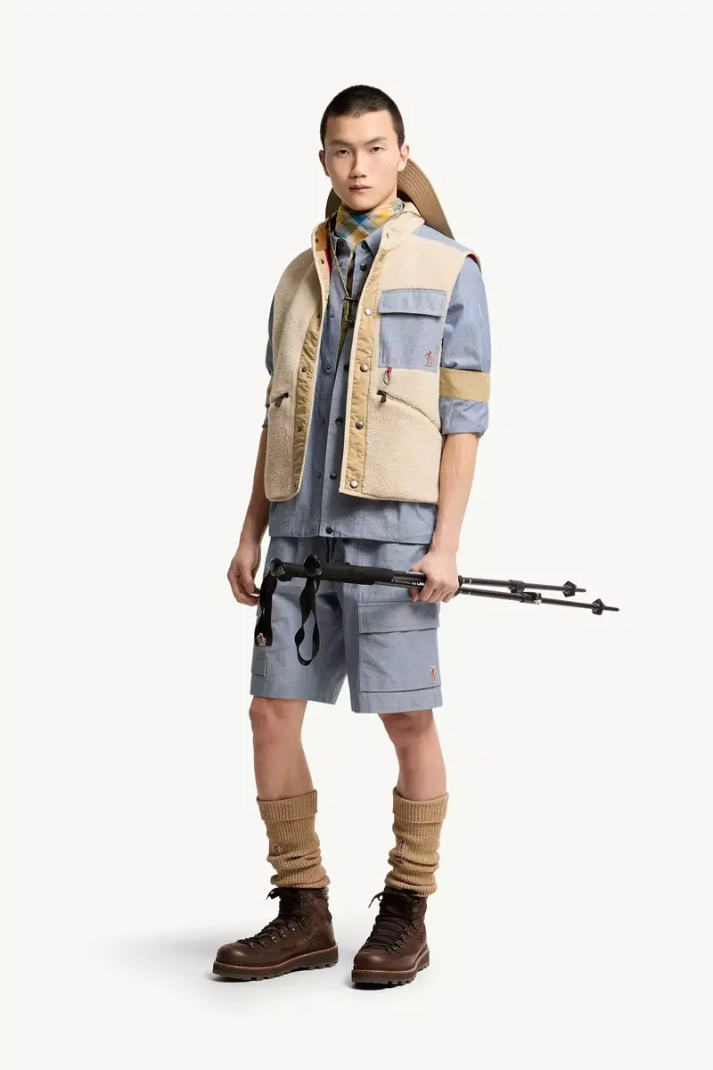Moncler Grenoble Teddy & Chambray Vest | Thumbnail 3 Moncler Grenoble Teddy & Chambray Vest | Thumbnail 3