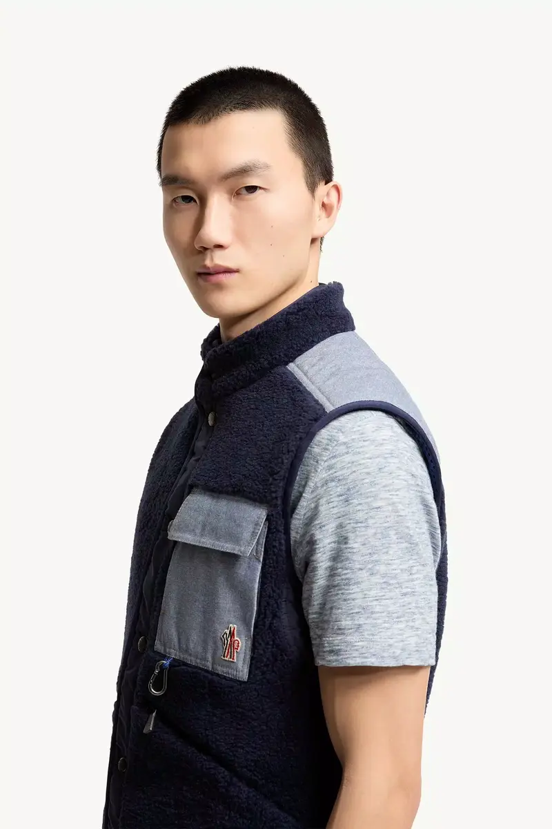 Moncler Grenoble Teddy & Chambray Vest | Thumbnail 4