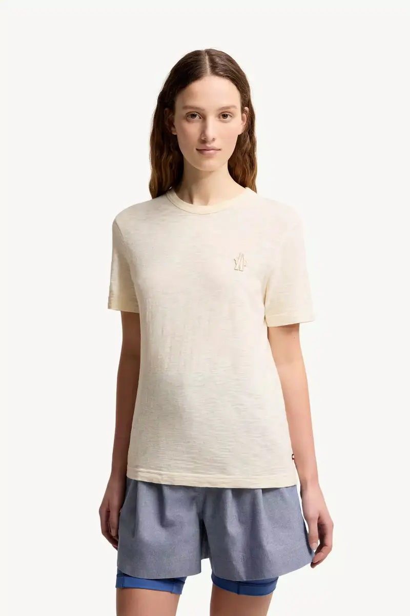Moncler Grenoble Logo Patch Cotton T-shirt | Thumbnail 4