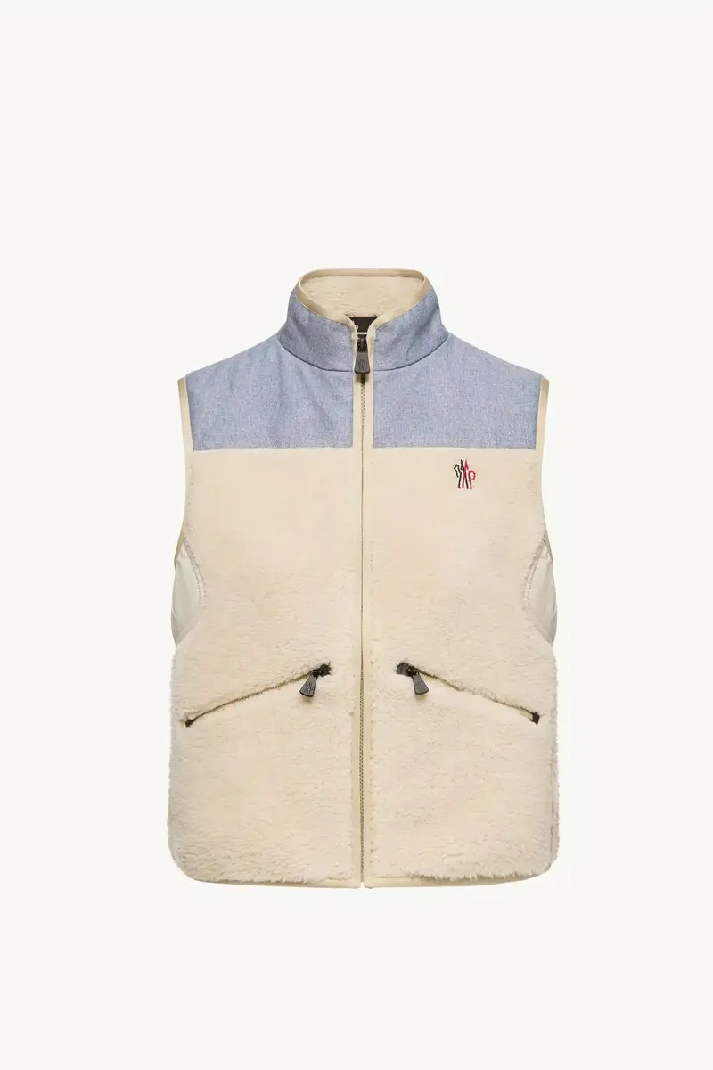Moncler Grenoble Teddy & Chambray Vest | Thumbnail 2 Moncler Grenoble Teddy & Chambray Vest | Thumbnail 2