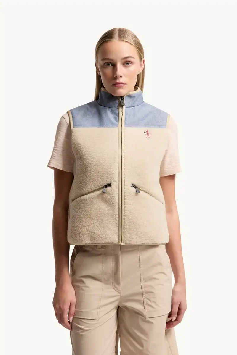 Moncler Grenoble Teddy & Chambray Vest | Thumbnail 5 Moncler Grenoble Teddy & Chambray Vest | Thumbnail 5