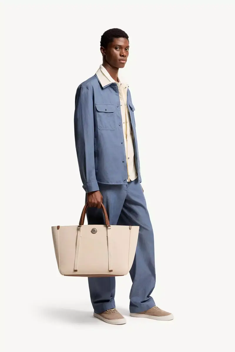 Moncler Carlo Canvas Tote Bag | Thumbnail 3 Moncler Carlo Canvas Tote Bag | Thumbnail 3