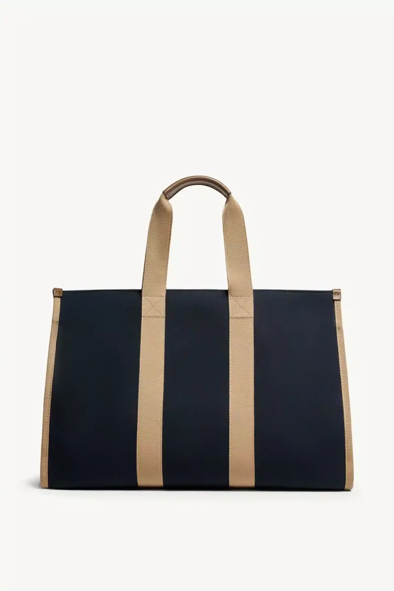 Moncler Logo Canvas Tote Bag | Thumbnail 5 Moncler Logo Canvas Tote Bag | Thumbnail 5