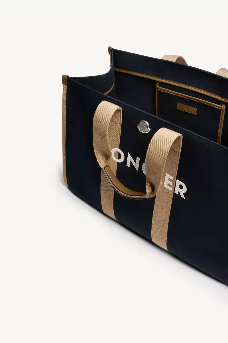 Moncler Logo Canvas Tote Bag | Thumbnail 6 Moncler Logo Canvas Tote Bag | Thumbnail 6