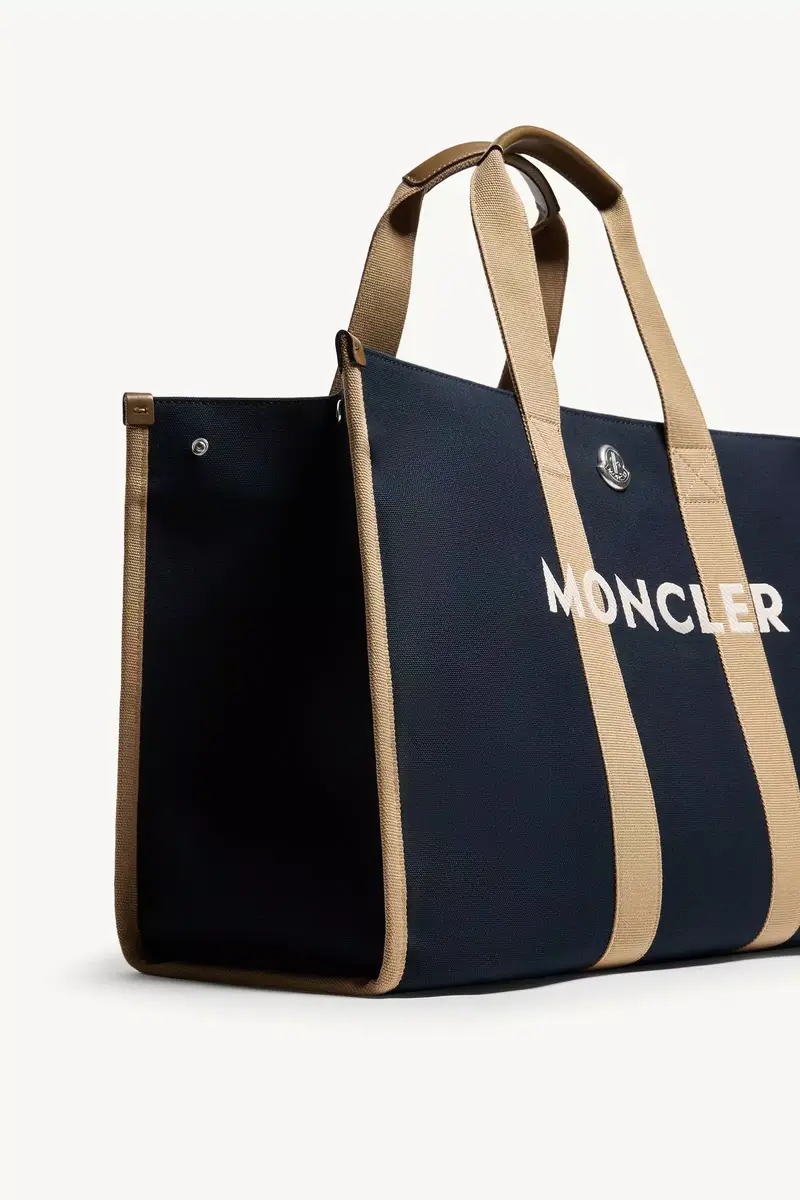 Moncler Logo Canvas Tote Bag | Thumbnail 7 Moncler Logo Canvas Tote Bag | Thumbnail 7