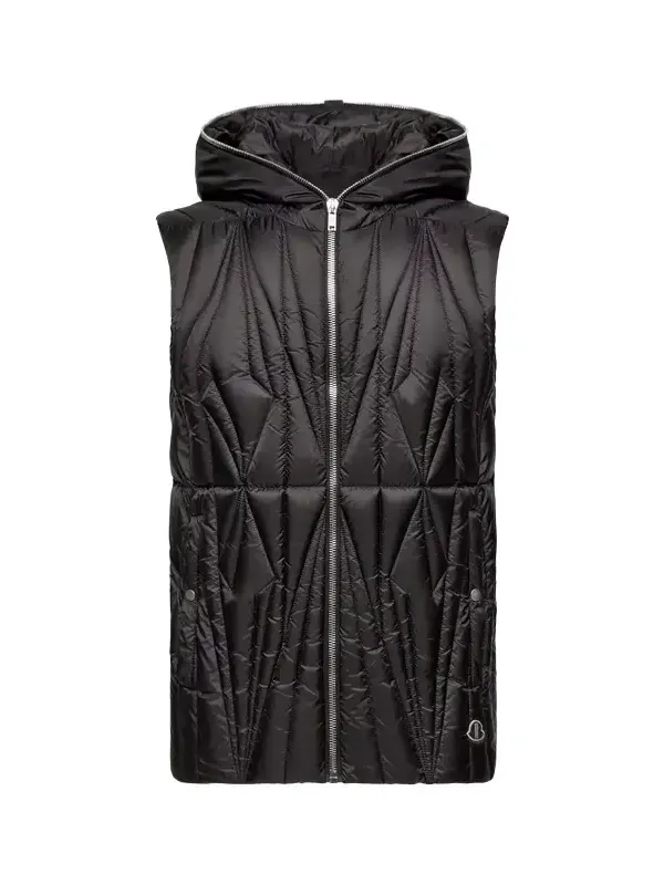 Geocamo Ziplock Hooded Down Vest