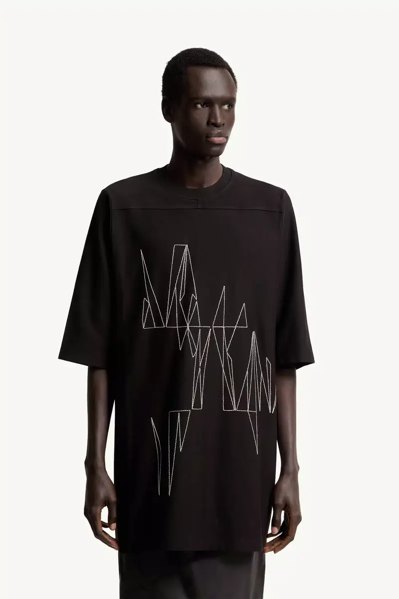 Moncler + Rick Owens Jumbo Cotton T-shirt | Thumbnail 7