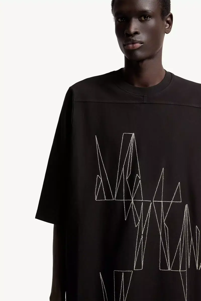 Moncler + Rick Owens Jumbo Cotton T-shirt | Thumbnail 9