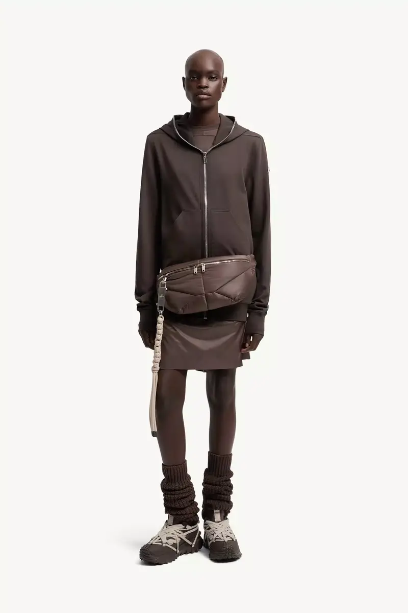 Moncler + Rick Owens Cotton Ziplock Hoodie | Thumbnail 3 Moncler + Rick Owens Cotton Ziplock Hoodie | Thumbnail 3