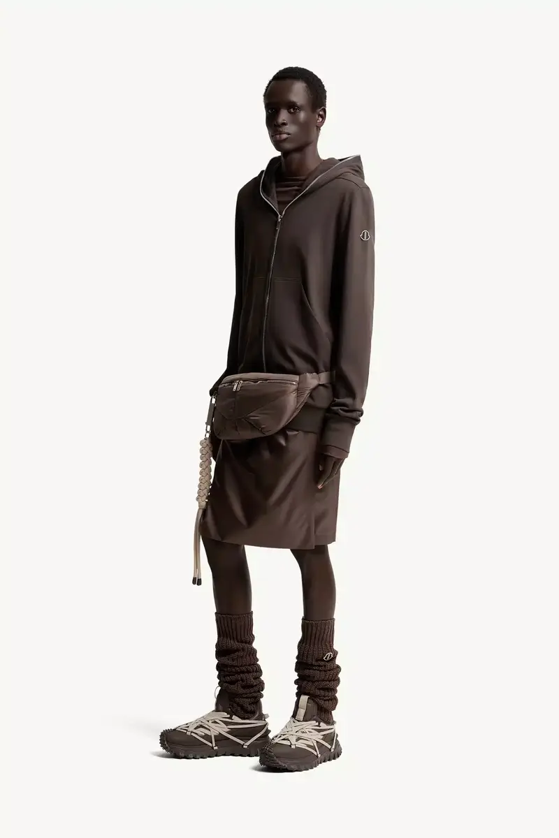 Moncler + Rick Owens Cotton Ziplock Hoodie | Thumbnail 4 Moncler + Rick Owens Cotton Ziplock Hoodie | Thumbnail 4