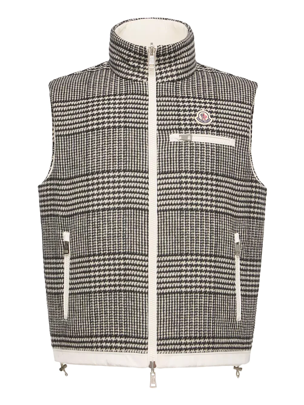 Moncler Gienah Reversible Wool Blend Down Vest
