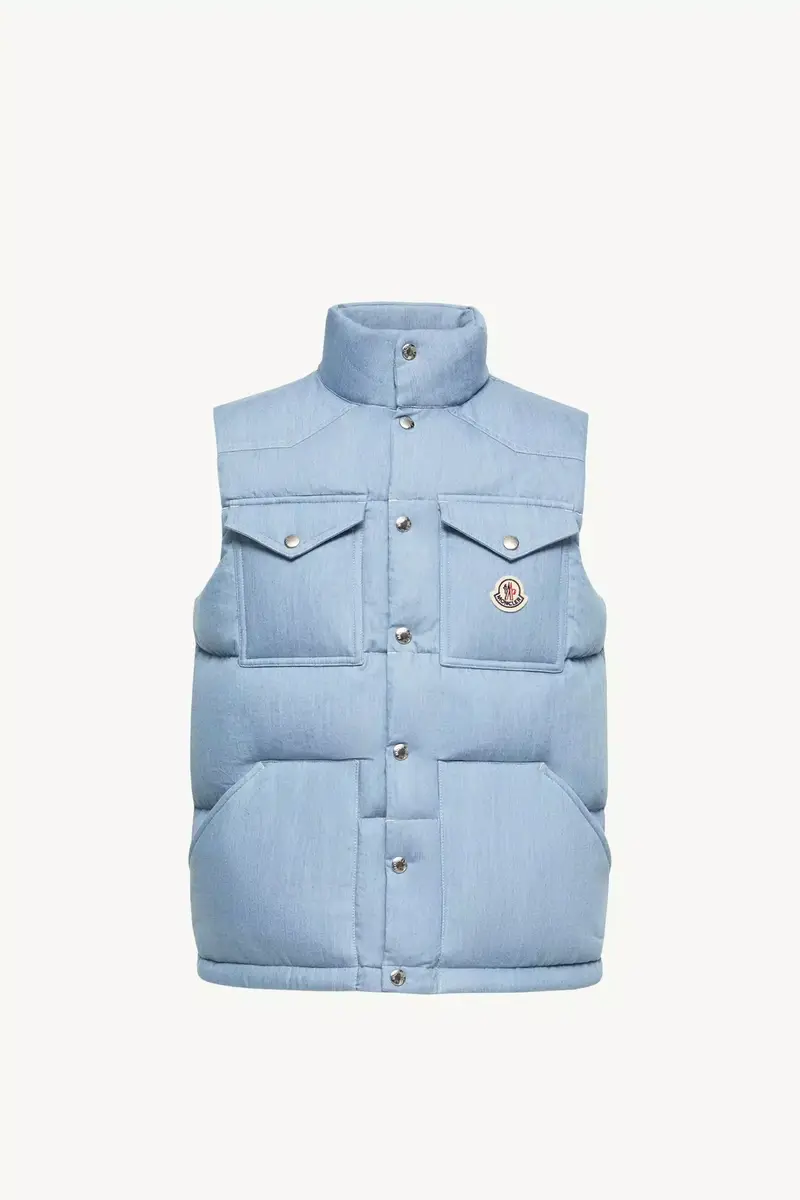 Moncler Ervional Denim Down Vest | Thumbnail 2